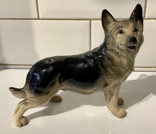 Porcelain german shepherd dog - porcelain,