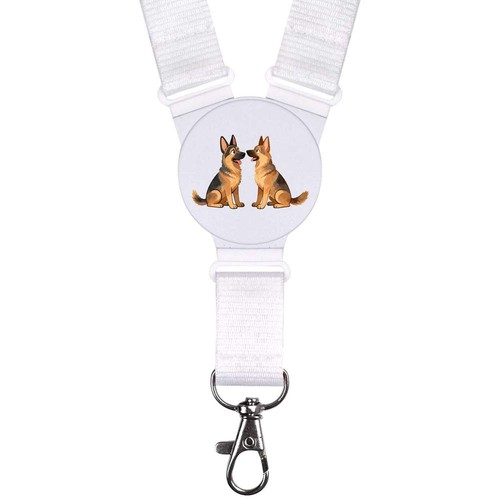 German shepherd pair lanyard - shepherd,