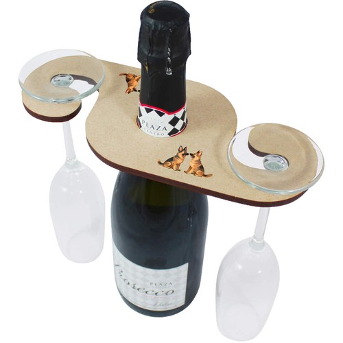 German shepherd pair wine - shepherd,