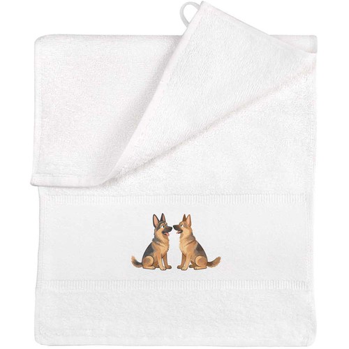 German shepherd pair flannel - pair',