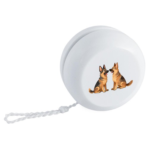 German shepherd pair retro - 'german, pair'