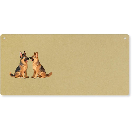 German shepherd pair door - pair',