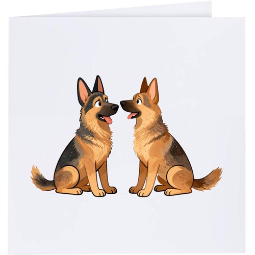 German shepherd pair - 'german, pair'