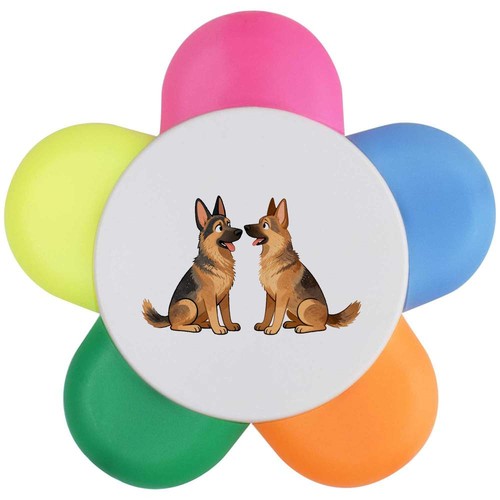 German shepherd pair flower - shepherd,