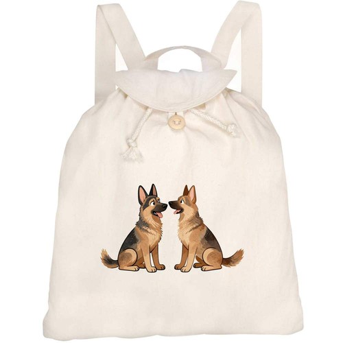 German shepherd pair canvas - shepherd,