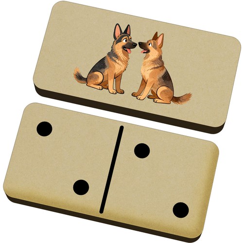 German shepherd pair - shepherd, domino